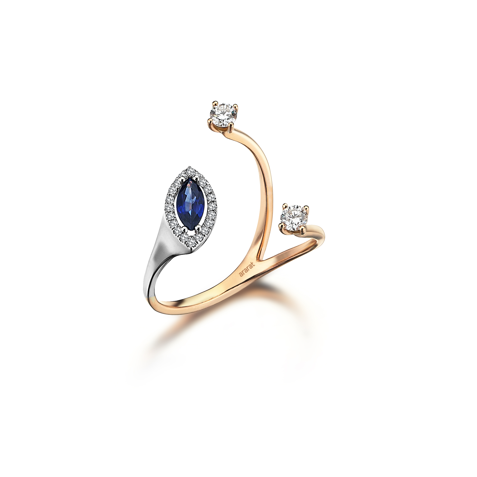 Sapphire and diamond ring