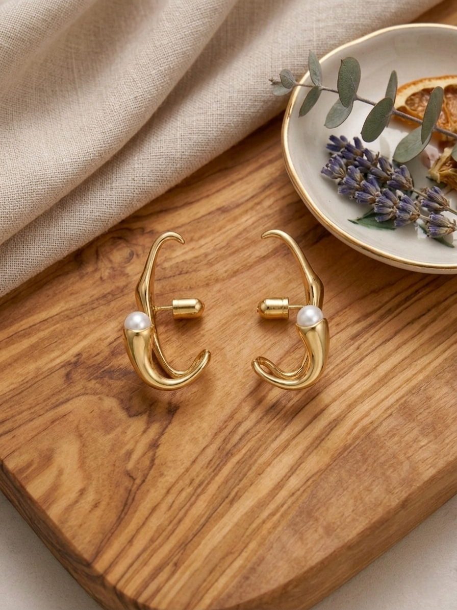 WAVE- HA 054 Earring (Yellow)