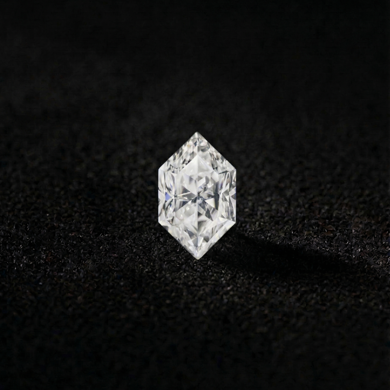 Perfect Hexagonal Fancy Natural Diamond