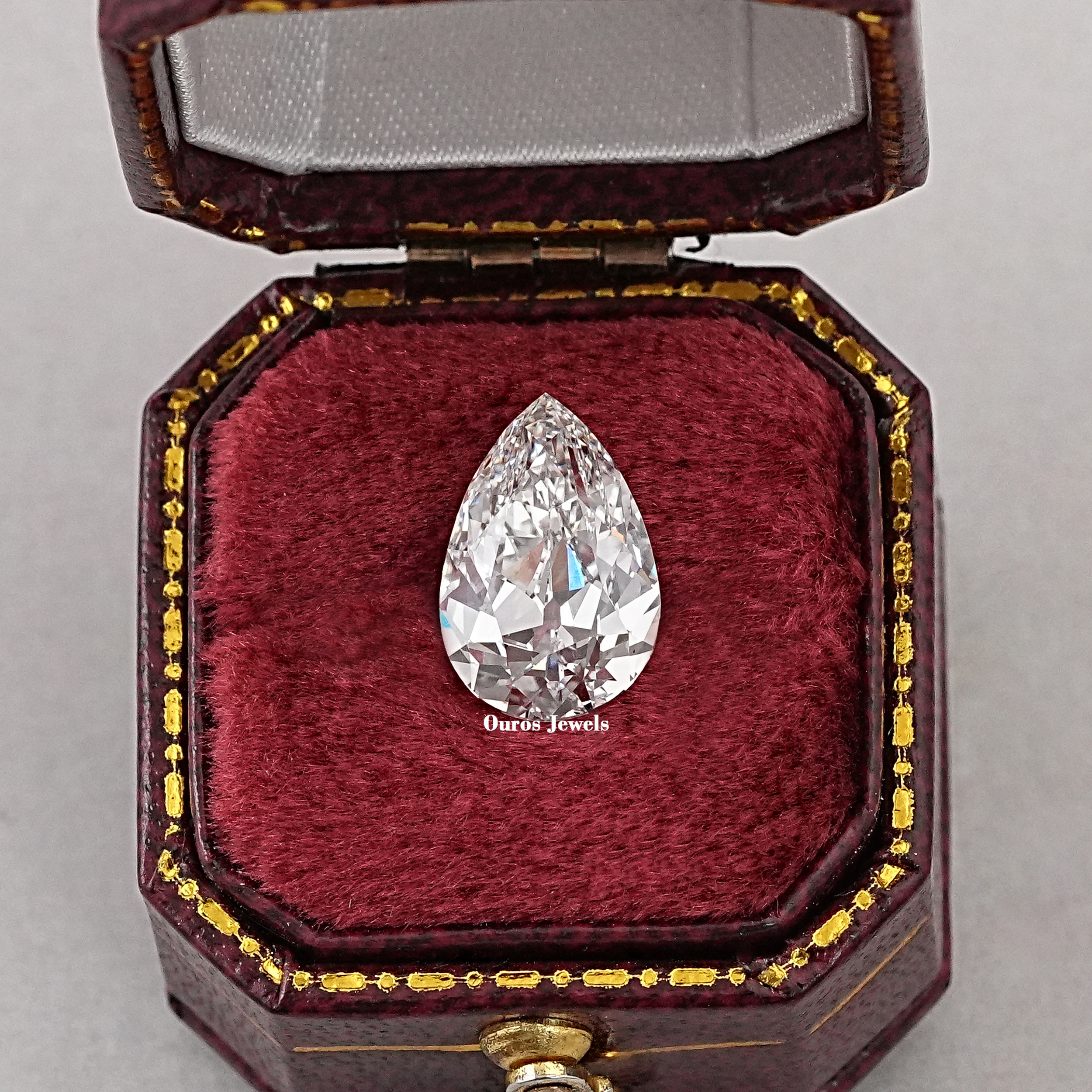 Old Mine Pear Cut Lab Grown Diamond