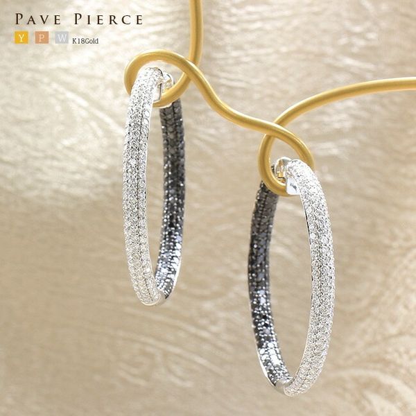 PTブラックダイヤモンドピアス（片耳） 1.3ct PTブラックダイヤモンドピアス（片耳） 1.3ct