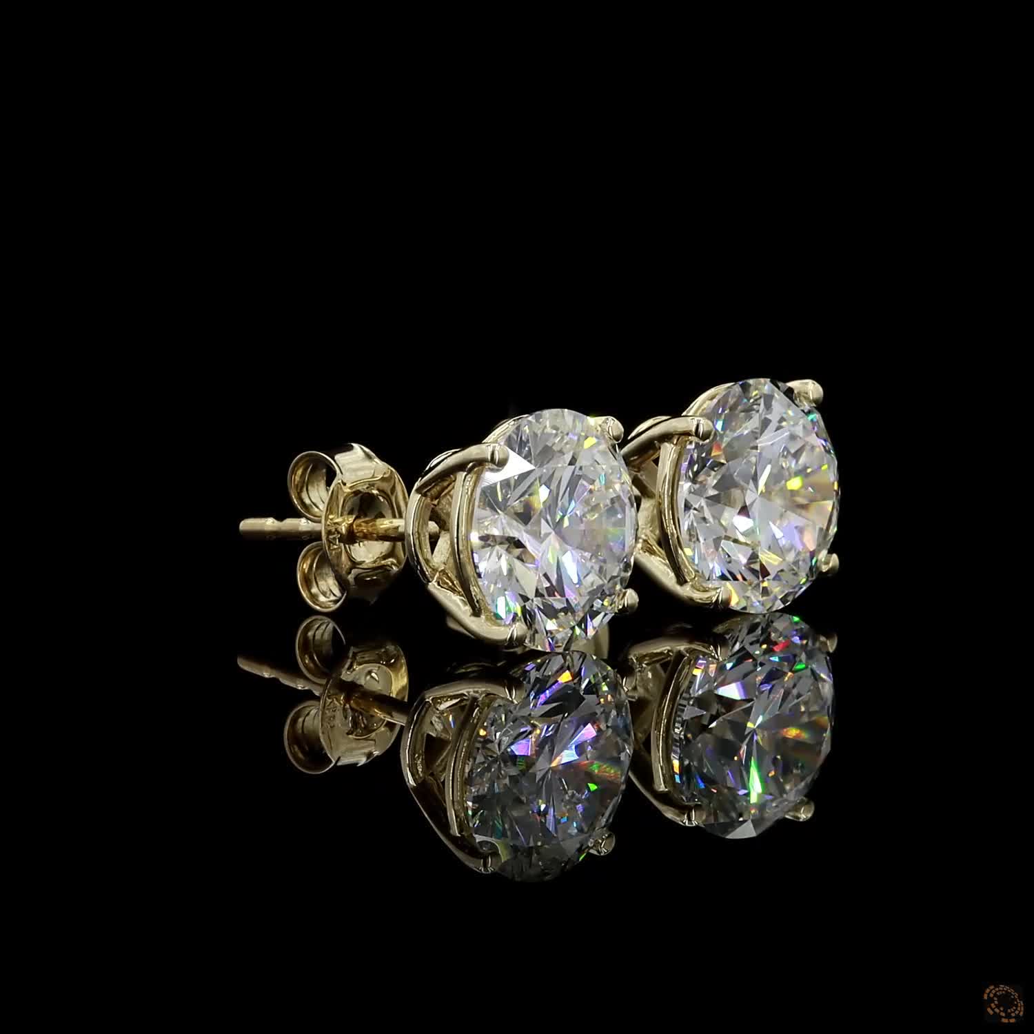 5.00 CTTW Round Studs