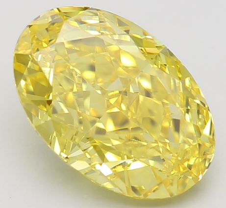 IGI OVAL FANCY VIVID YELLOW VVS1 2.54Cts