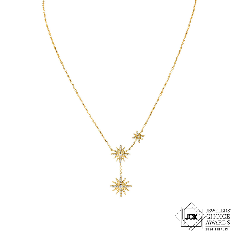 NS1011 - Solaz Diamond Sun Burst Necklace