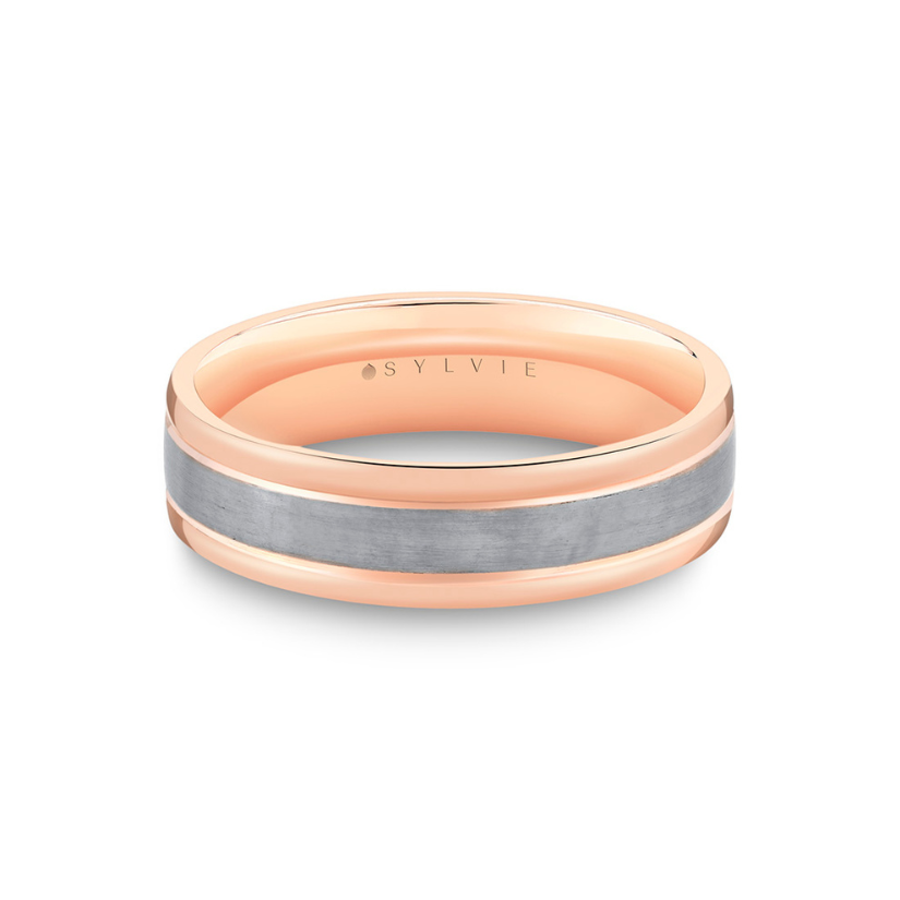 MB0010 - Heritage Two Tone Men's Wedding Band