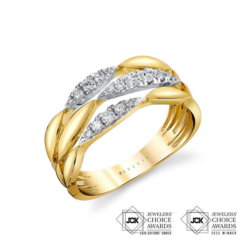 RS1002 - Auravie Two Tone Ring