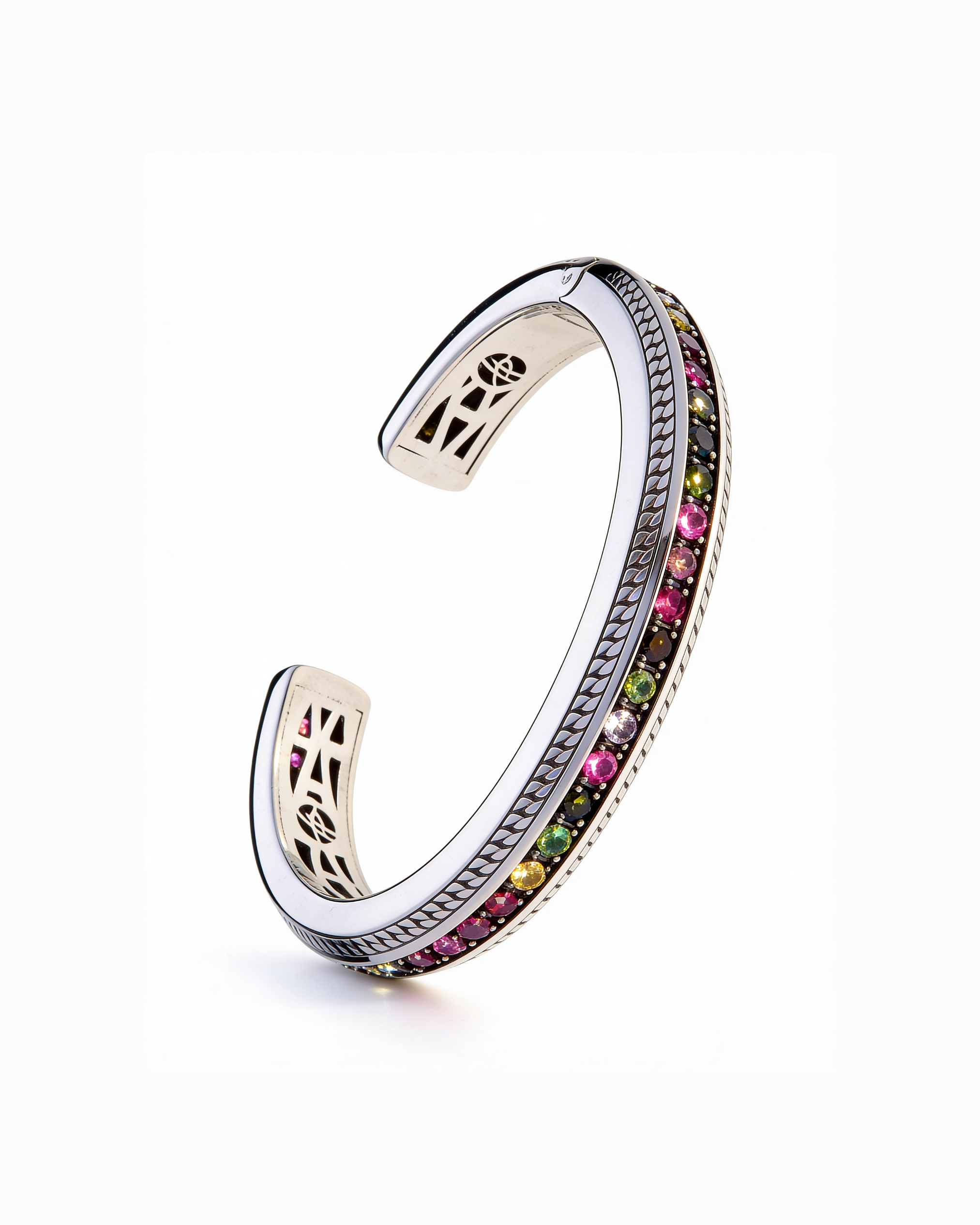 Success bangle in silver and tormaline