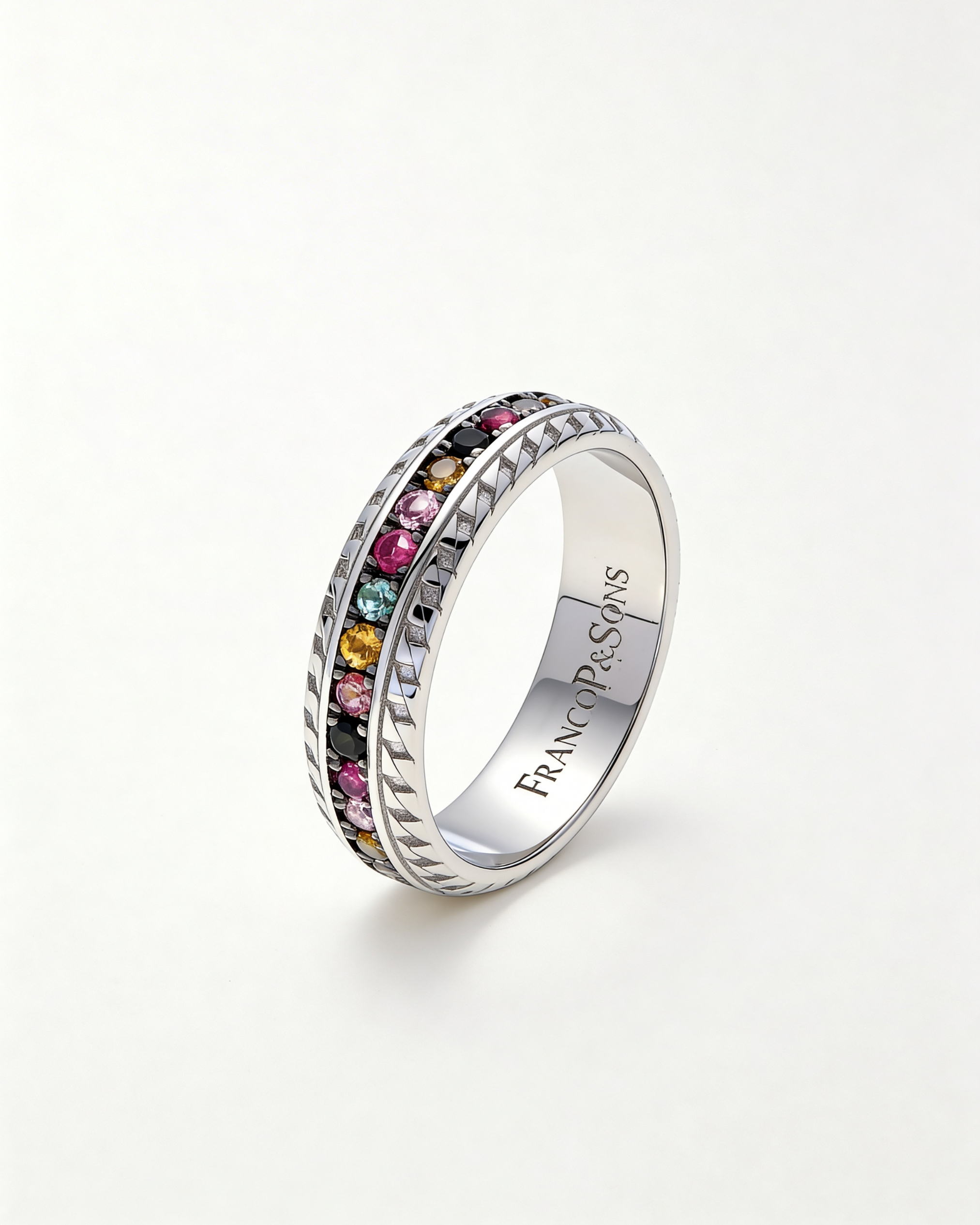 Success ring in silver with tormaline