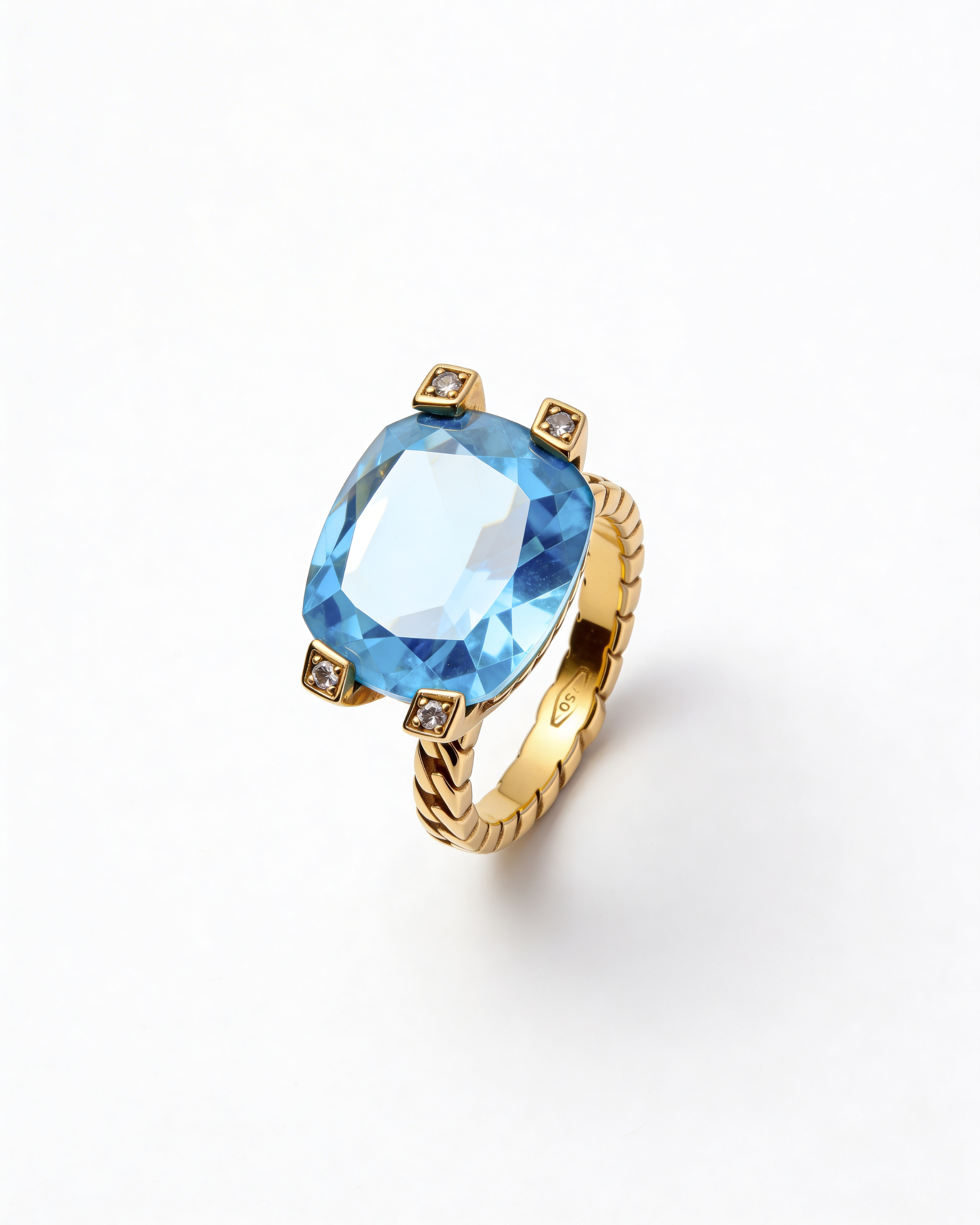 topaz and diamonds