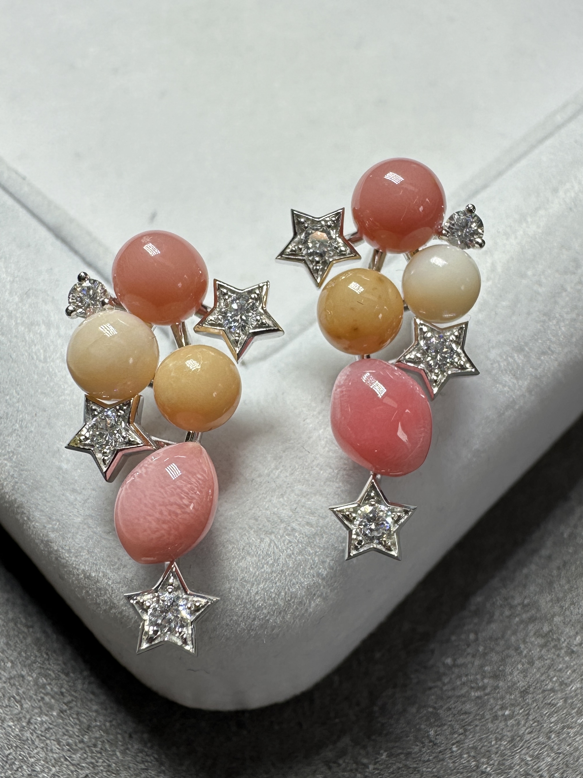 Natural Conch Pearl Earrings PCD Pearls