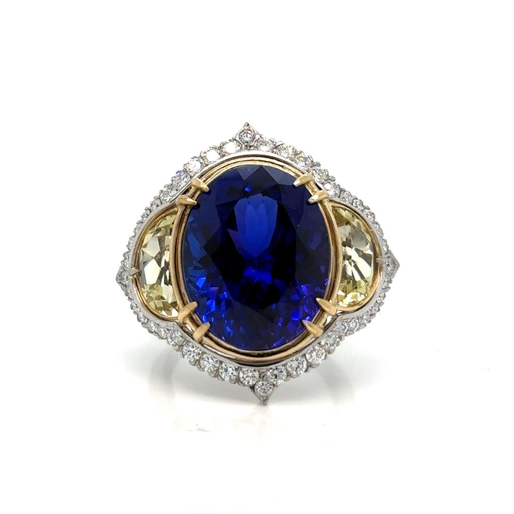 Tanzanite & Dia Ring by J Grahl Designs