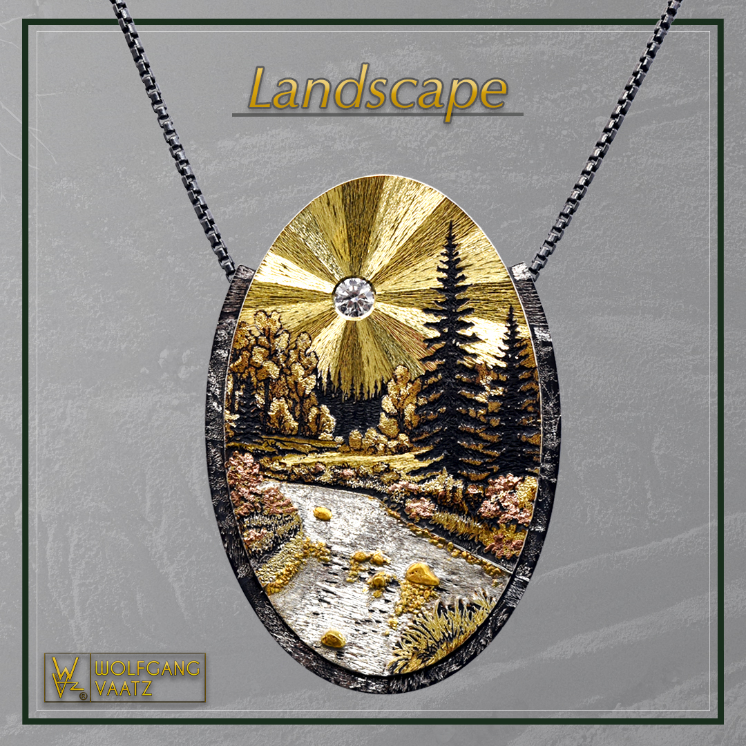 River Landscape Pendant