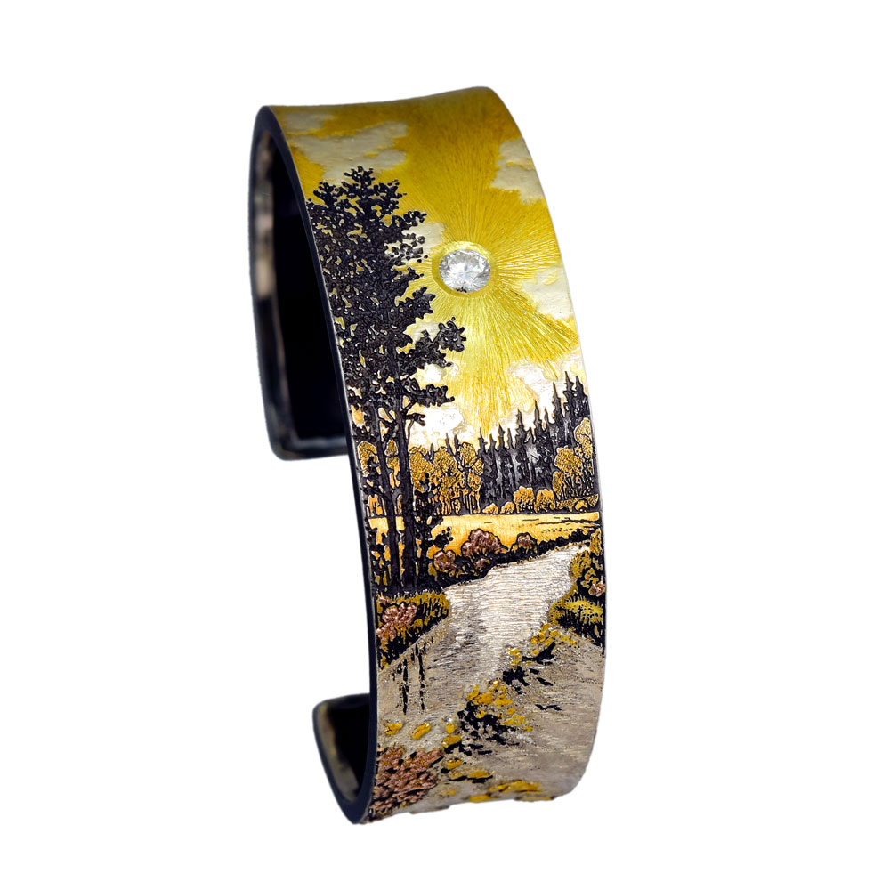 River Landscape Cuff