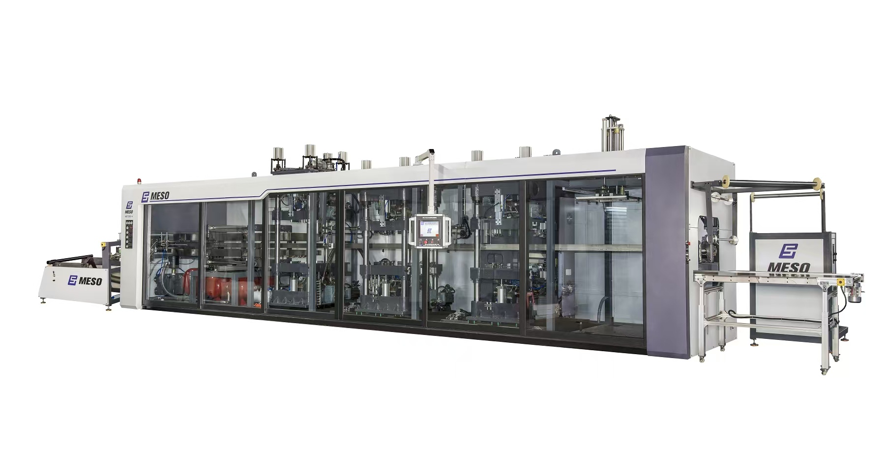 Four-station thermoforming machine
