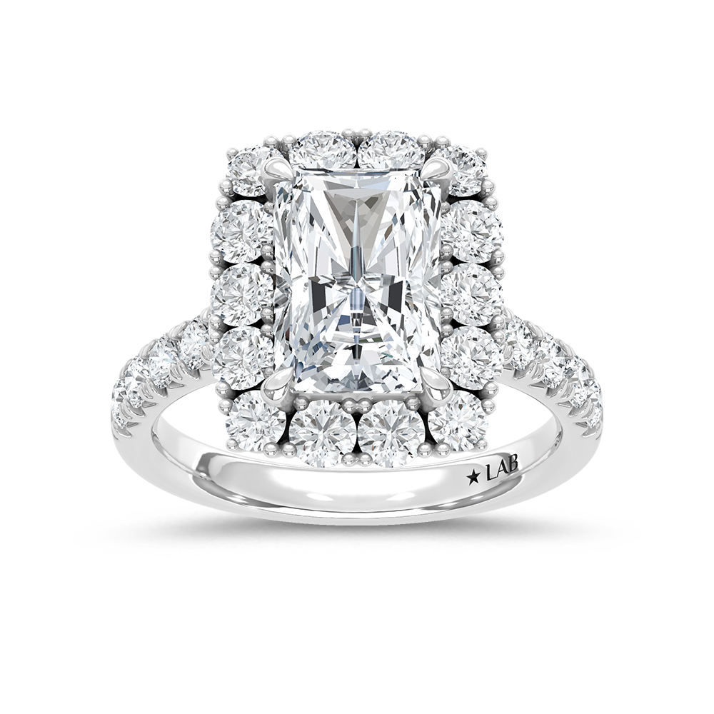 14K White Gold 4 1/2 Ct. Engagement Ring