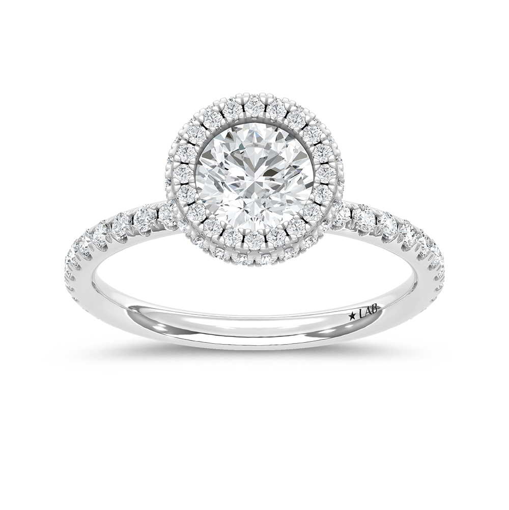 14K White Gold Diamond 1 5/8 Ct. Engagement Ring