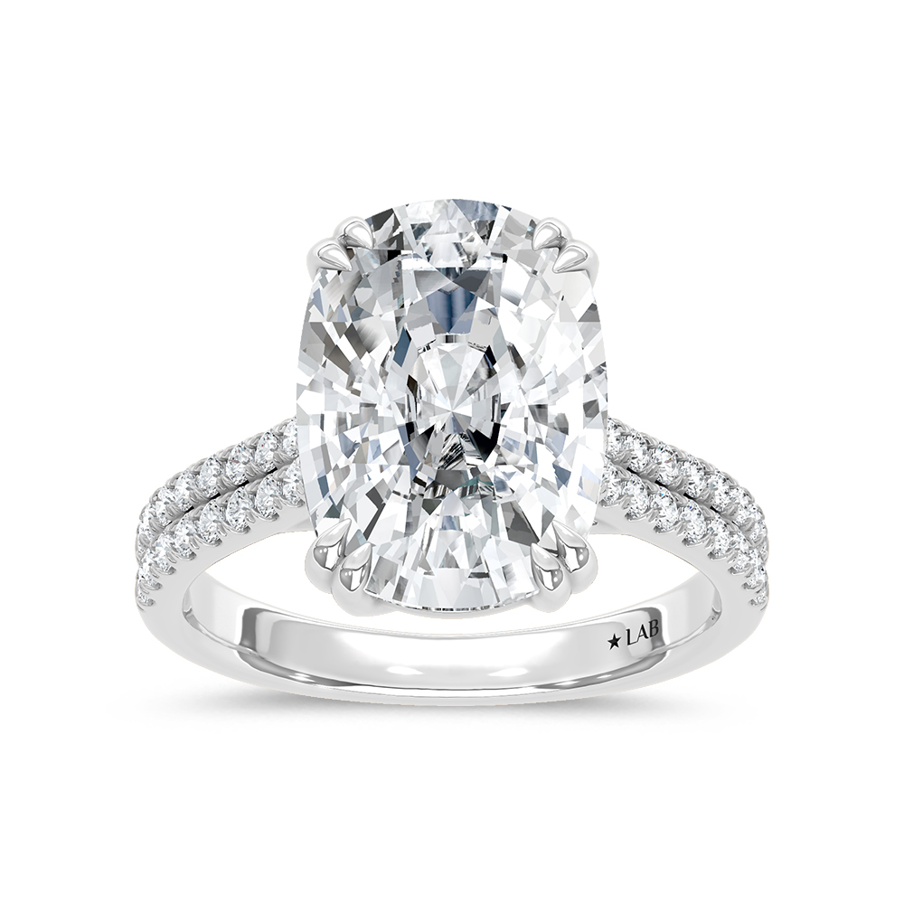 14K White Gold Diamond 7 1/3 Ct. Engagement Ring