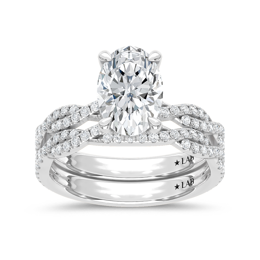14K White Gold Diamond 2 3/4 Ct.Tw. Bridal Ring