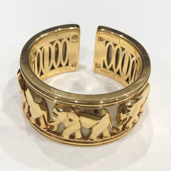 K18WG エメラルドバングル