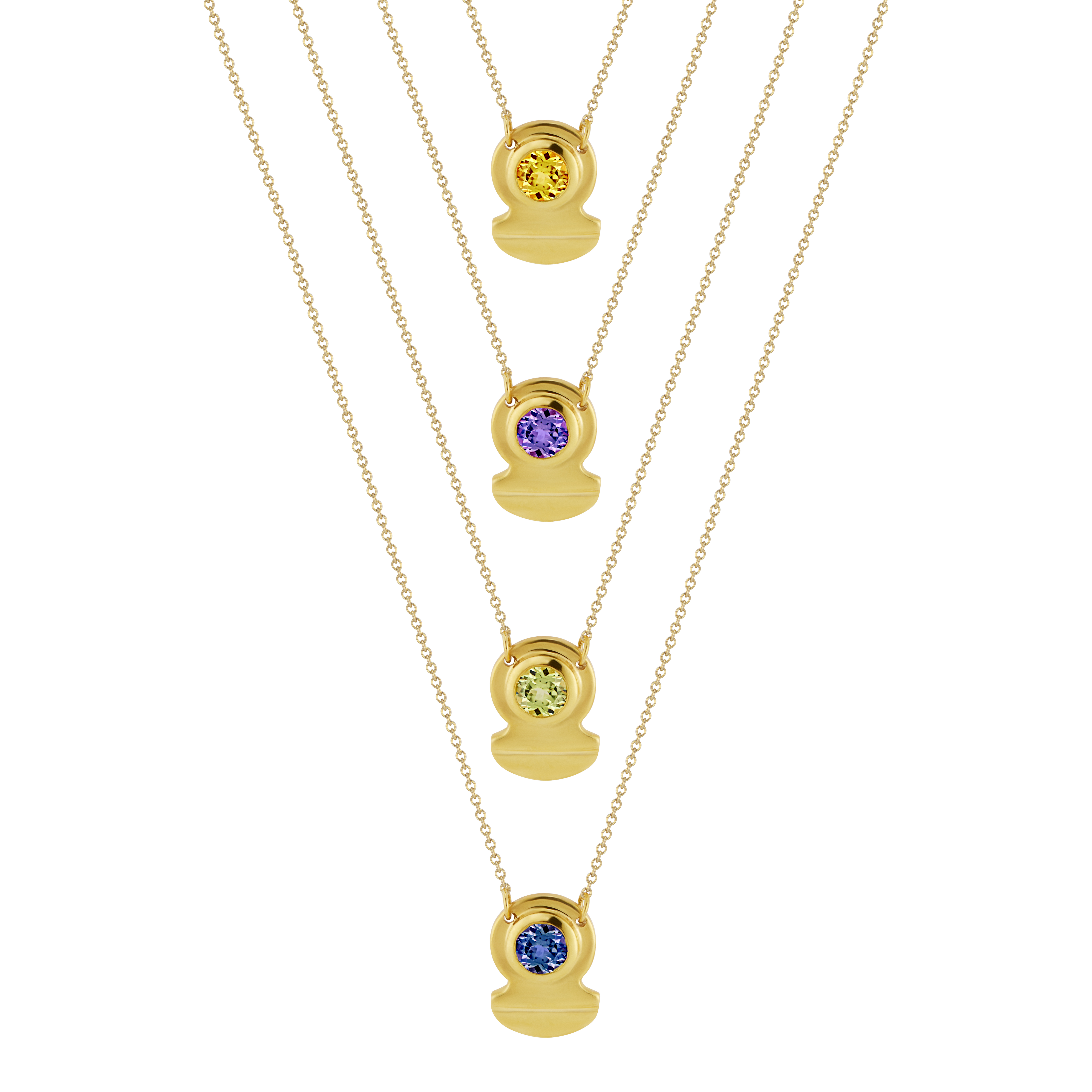 Crescent Solitaire Choker
