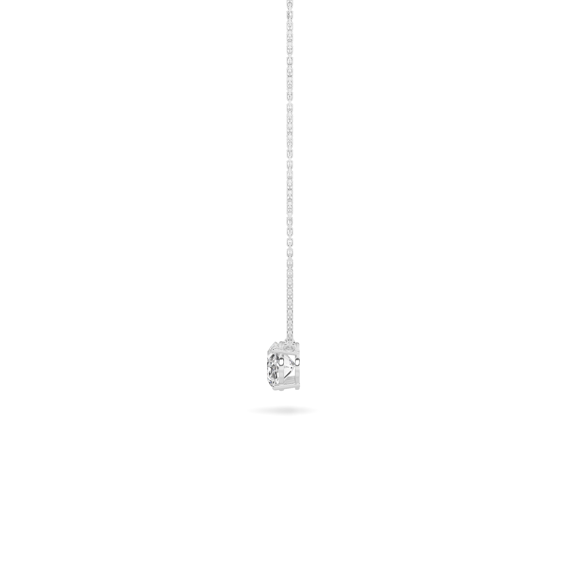 Round Lab Grown Diamond Necklace