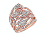 Diamonds cluster ring