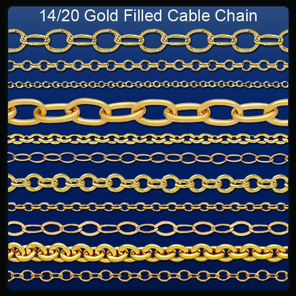 14K Gold Filled Cable Chain