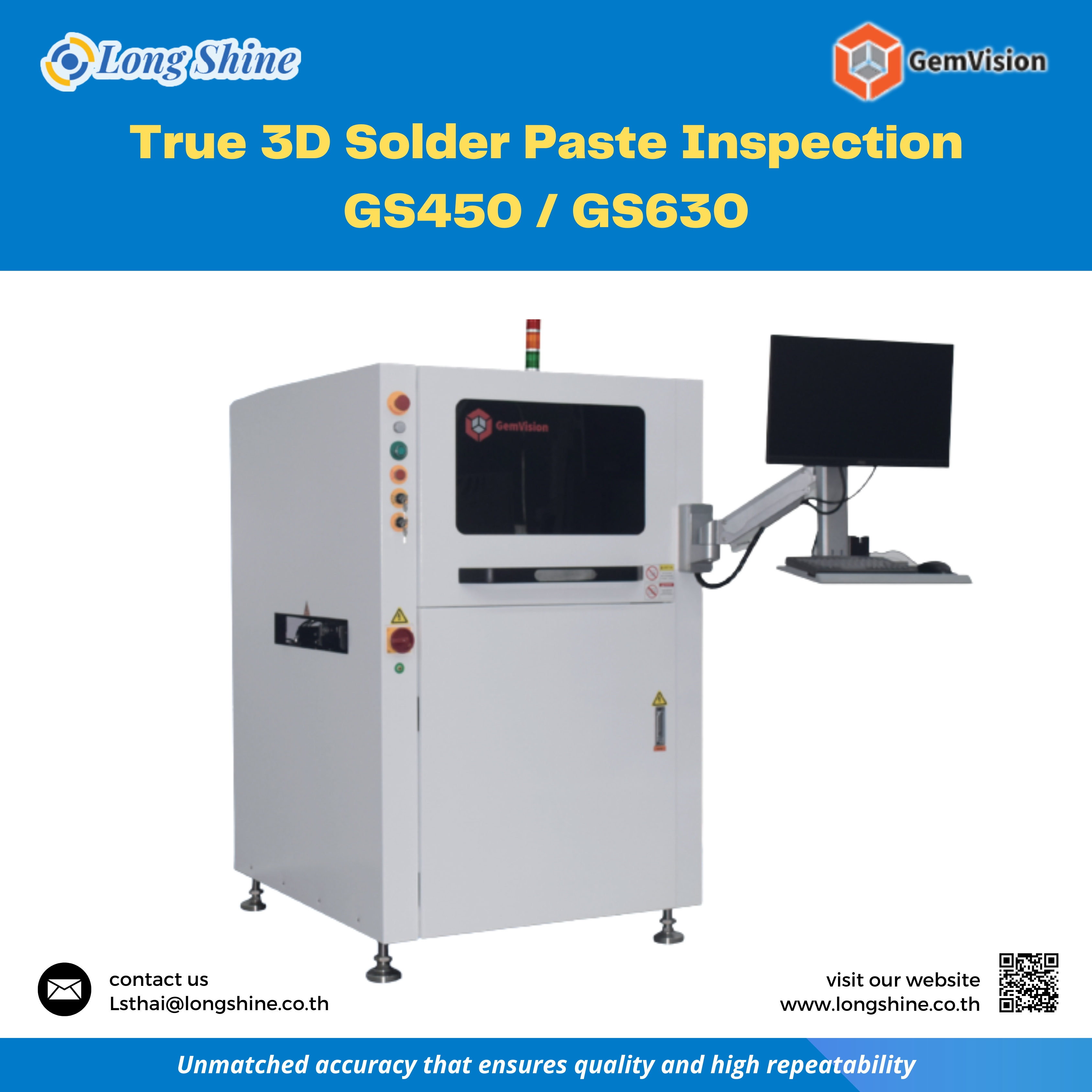 True 3D Solder Paste Inspection GS450 / GS630